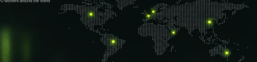 World map of GPU workers